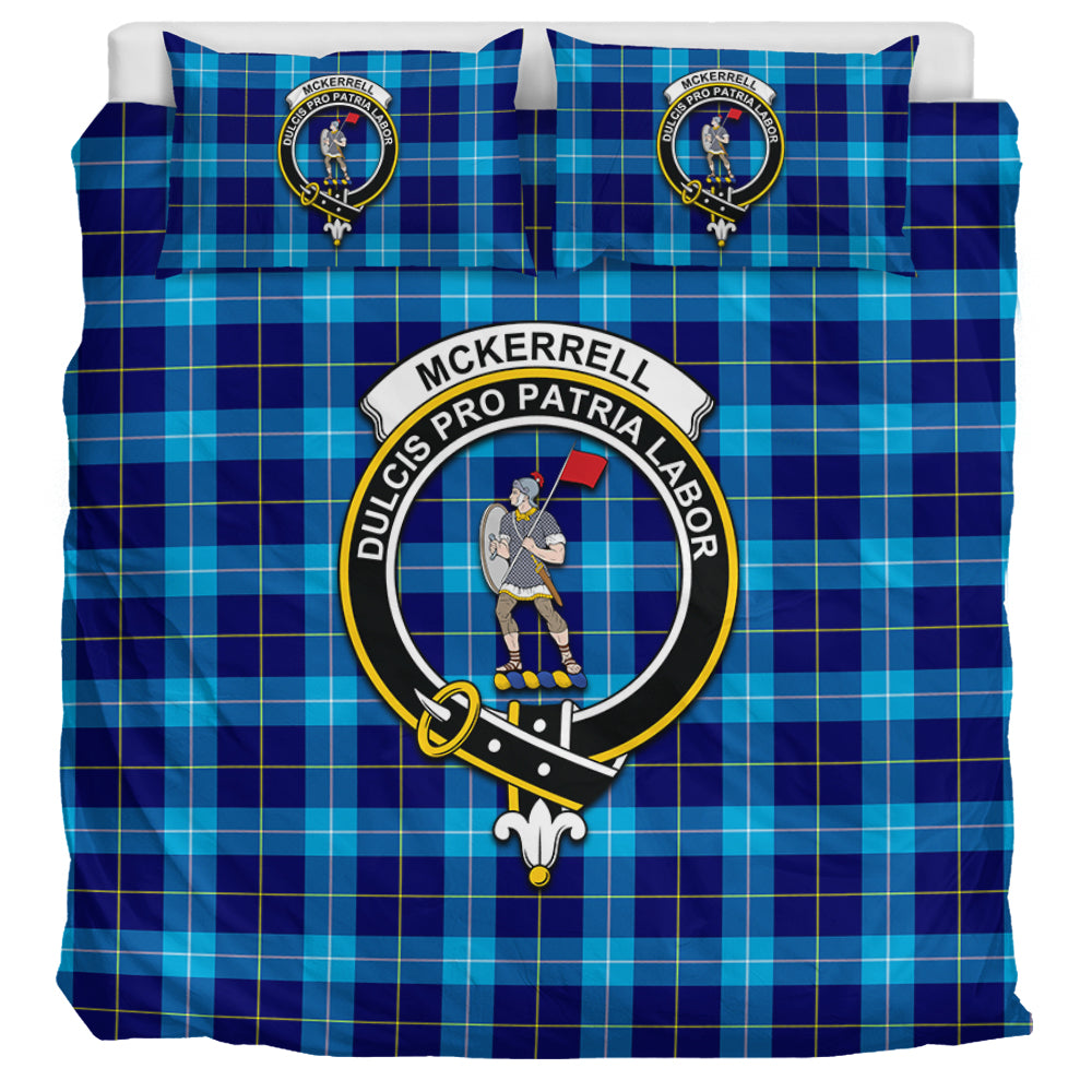 McKerrell Tartan Bedding Set with Family Crest UK Bedding Set UK Super King 104*94 inch - Tartan Vibes Clothing
