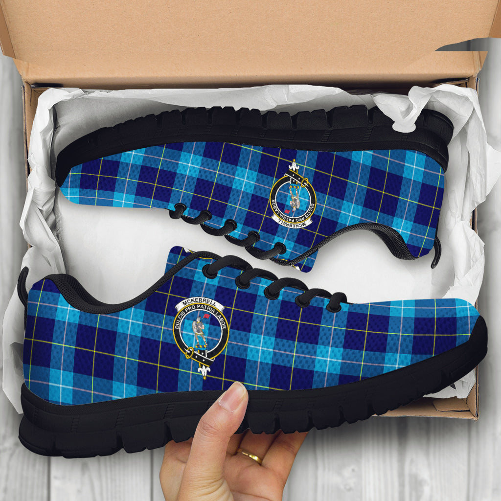 McKerrell Tartan Sneakers with Family Crest - Tartan Vibes Clothing