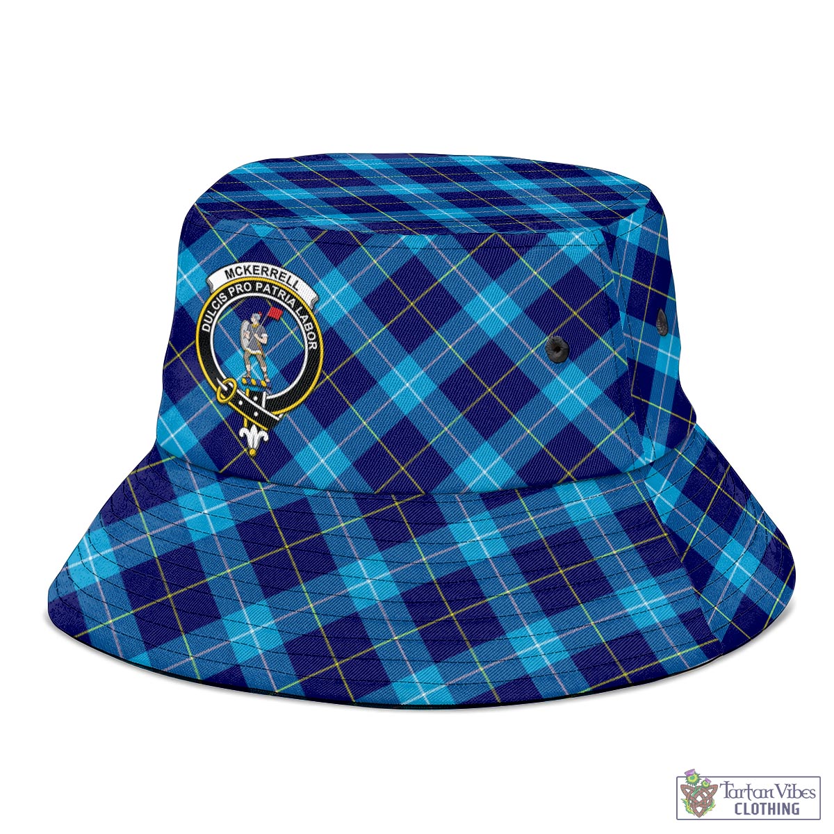 McKerrell Tartan Bucket Hat with Family Crest - Tartan Vibes Clothing