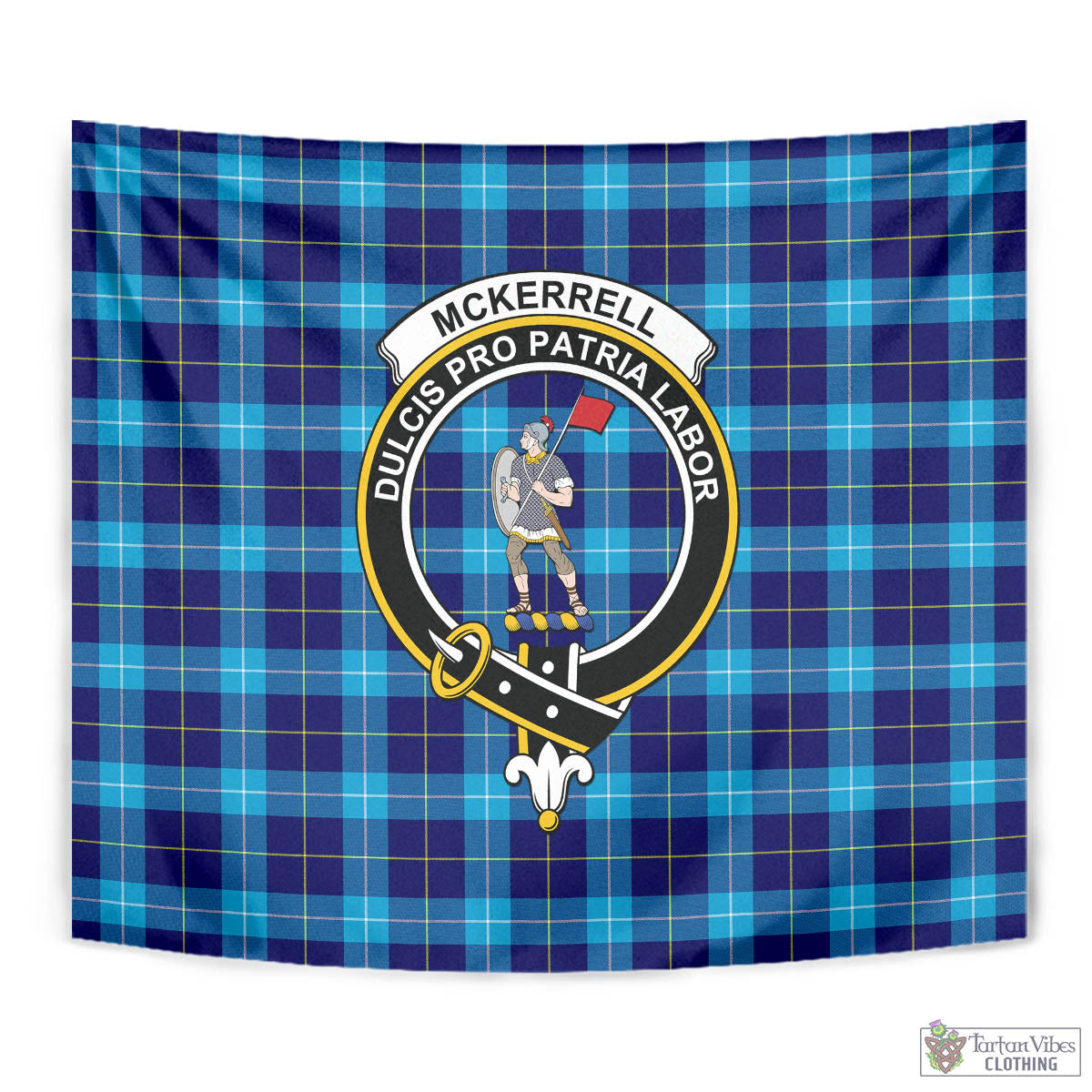 McKerrell Tartan Tapestry Wall Hanging and Home Decor for Room with Family Crest - Tartan Vibes Clothing