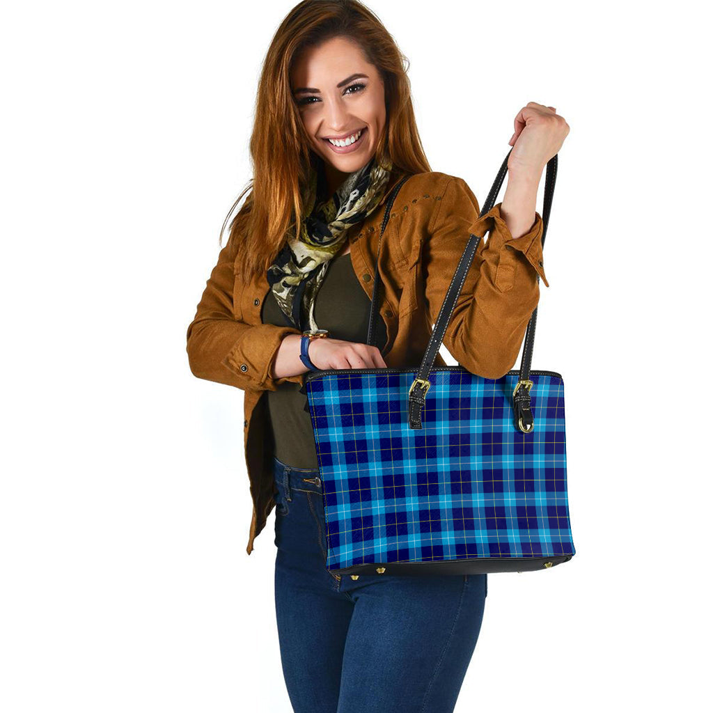 McKerrell Tartan Leather Tote Bag - Tartan Vibes Clothing