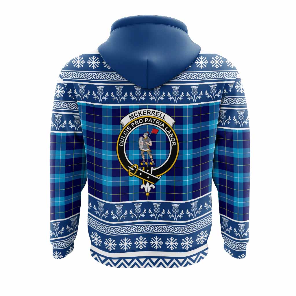 McKerrell Clan Tartan Christmas Hoodie with Family Crest - Tartan Vibes Clothing