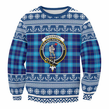McKerrell Clan Tartan Christmas Sweatshirt with Family Crest
