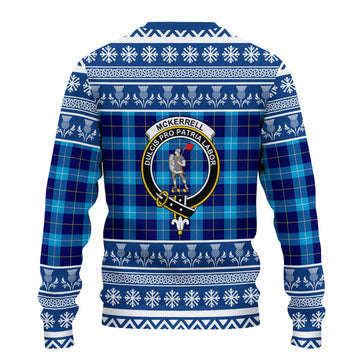 McKerrell Clan Tartan Christmas Ugly Sweater with Family Crest