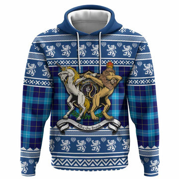 McKerrell Clan Tartan Crest Christmas Hoodie Coat of Arms Funny Style
