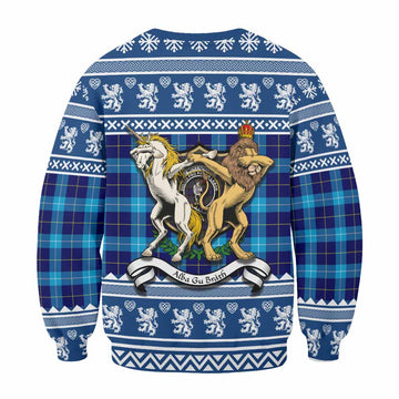 McKerrell Clan Tartan Crest Christmas Sweatshirt Coat of Arms Funny Style