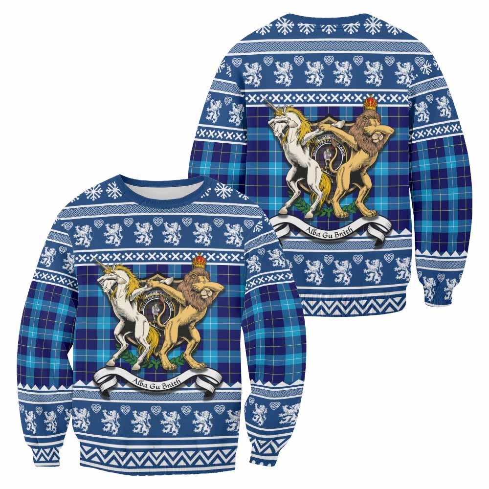 McKerrell Clan Tartan Crest Christmas Sweatshirt Coat of Arms Funny Style - Tartan Vibes Clothing
