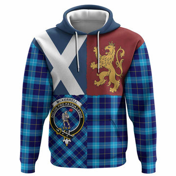 McKerrell Crest Tartan Hoodie with Lion Rampant Saltire Style