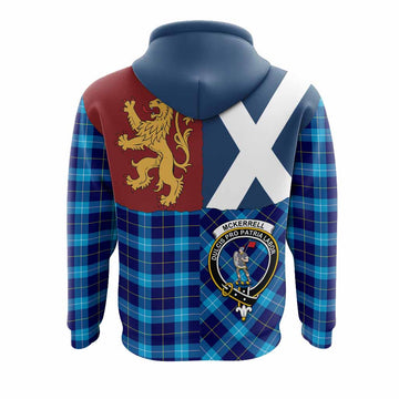 McKerrell Crest Tartan Hoodie with Lion Rampant Saltire Style