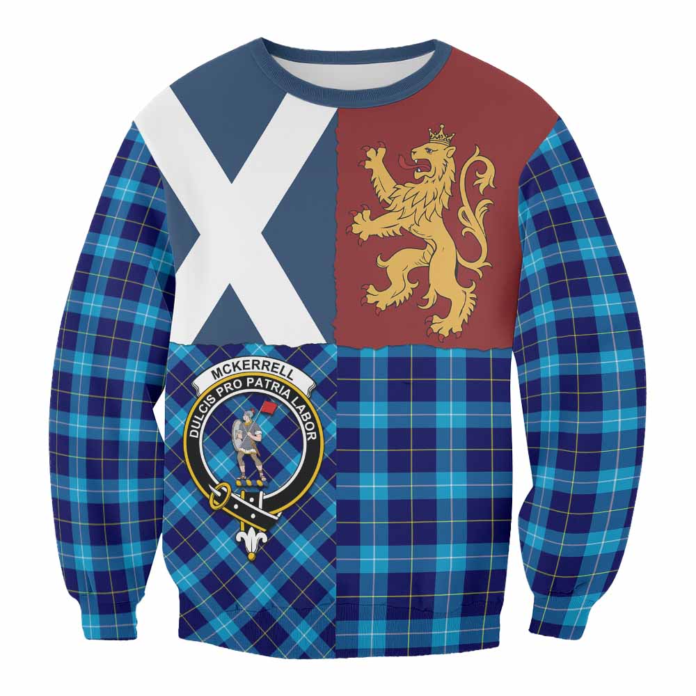 McKerrell Crest Tartan Sweatshirt with Lion Rampant Saltire Style