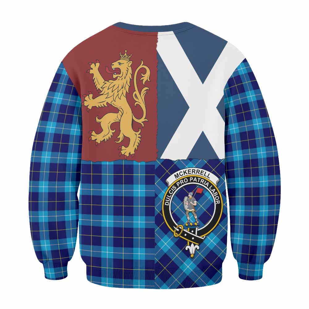 McKerrell Crest Tartan Sweatshirt with Lion Rampant Saltire Style