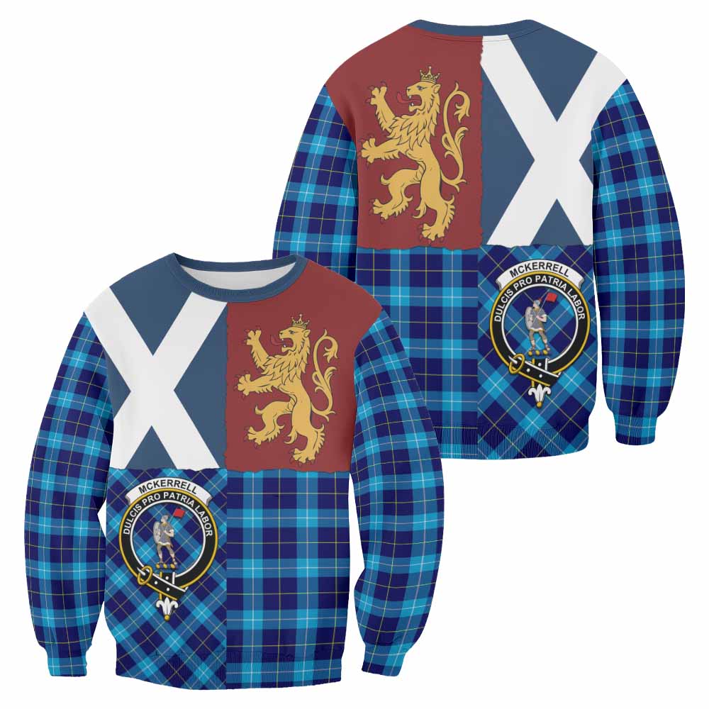 McKerrell Crest Tartan Sweatshirt with Lion Rampant Saltire Style