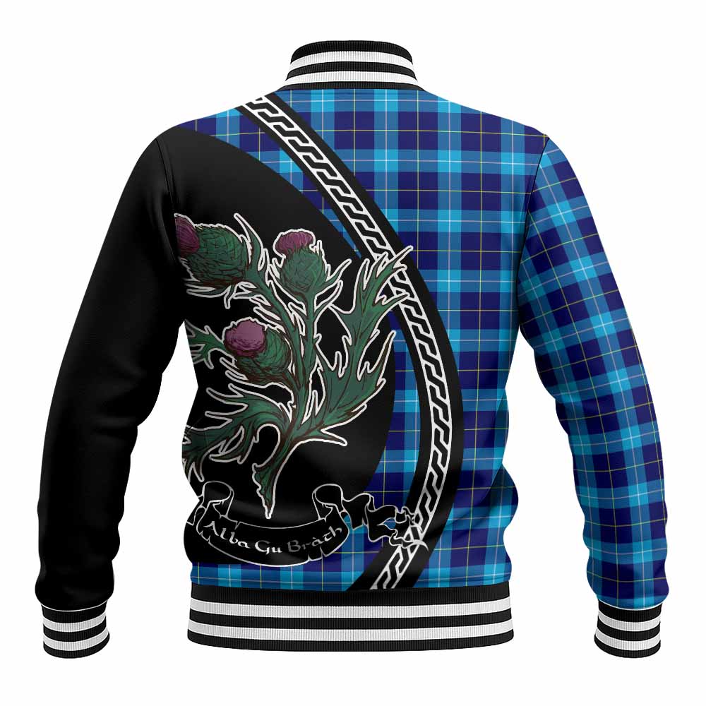 McKerrell Family Crest Tartan Baseball Jacket Alba Thistle Inspired - Tartan Vibes Clothing