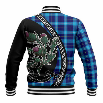 McKerrell Family Crest Tartan Baseball Jacket Alba Thistle Inspired