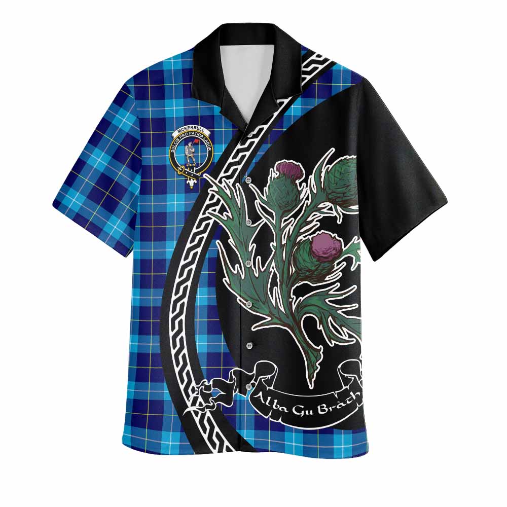 McKerrell Family Crest Tartan Hawaiian Shirt Alba Thistle Inspired - Tartan Vibes Clothing