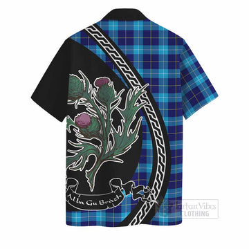 McKerrell Family Crest Tartan Hawaiian Shirt Alba Thistle Inspired