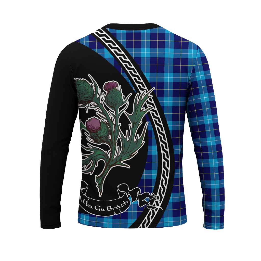 McKerrell Family Crest Tartan Long Sleeve T-Shirt Alba Thistle Inspired - Tartan Vibes Clothing