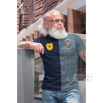 Tartan Vibes Clothing McKerrell of Hillhouse Dress Tartan Cotton T-shirt with Scottish Lion Royal Arm Half Style