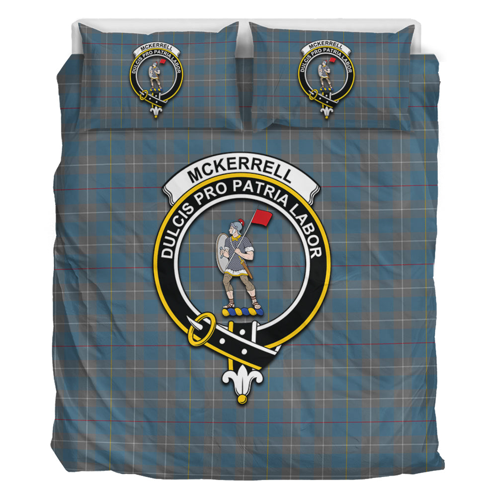 McKerrell of Hillhouse Dress Tartan Bedding Set with Family Crest - Tartan Vibes Clothing