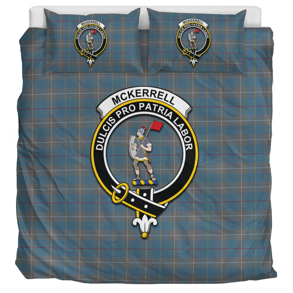 McKerrell of Hillhouse Dress Tartan Bedding Set with Family Crest UK Bedding Set UK Super King 104*94 inch - Tartan Vibes Clothing