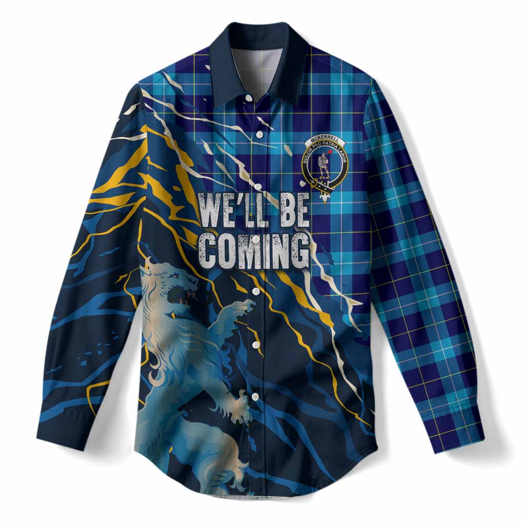 McKerrell Scotland Tartan Women Casual Shirt WC2026 Football - We'll Be Coming