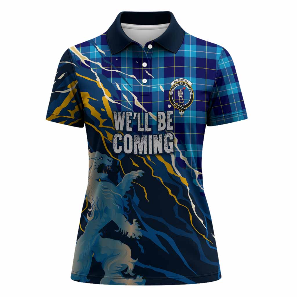 McKerrell Scotland Tartan Women Polo Shirt WC2026 Football - We'll Be Coming
