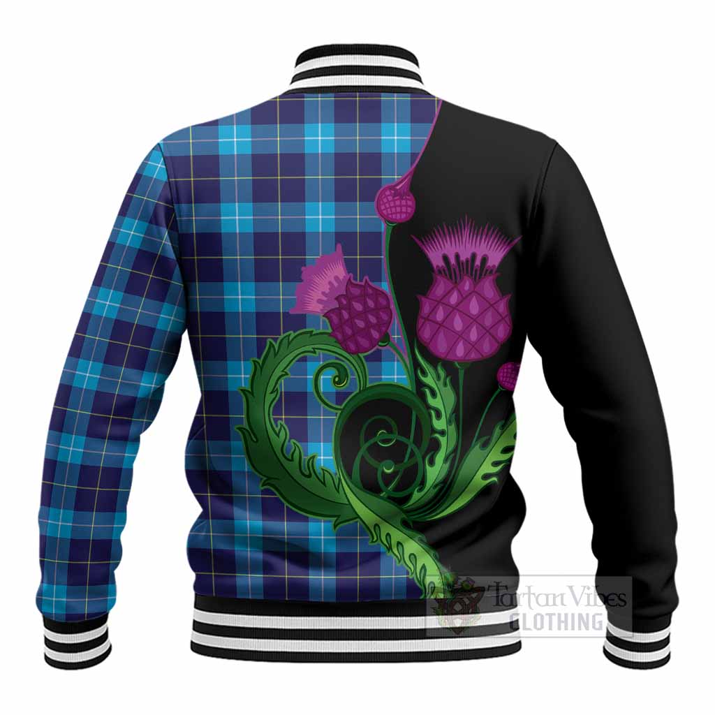 McKerrell Tartan Baseball Jacket Traditional Scottish Thistle - Tartan Vibes Clothing