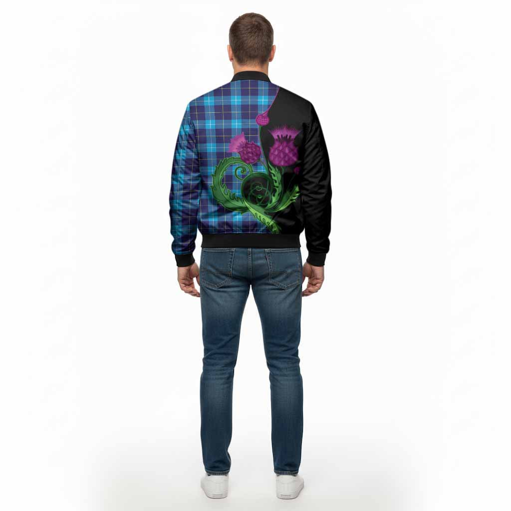McKerrell Tartan Bomber Jacket Traditional Scottish Thistle