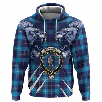 McKerrell Tartan Crest Hoodie Ferocious Lion Style
