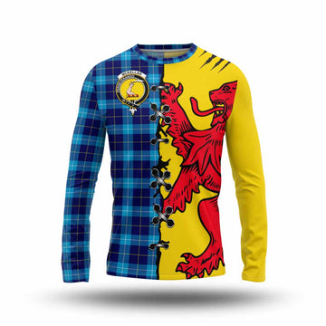 McKerrell Tartan Family Crest Long Sleeve T-Shirt Lion Rampant Honor - Tartan Vibes Clothing