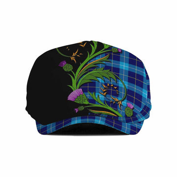 McKerrell Tartan Flat Cap, Jeff Cap Scottish Thistle Pride Heritage Art