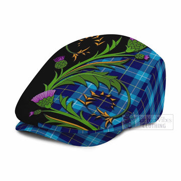 McKerrell Tartan Flat Cap, Jeff Cap Scottish Thistle Pride Heritage Art