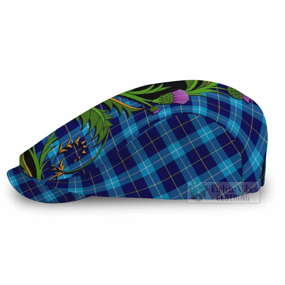 McKerrell Tartan Flat Cap, Jeff Cap Scottish Thistle Pride Heritage Art - Tartan Vibes Clothing