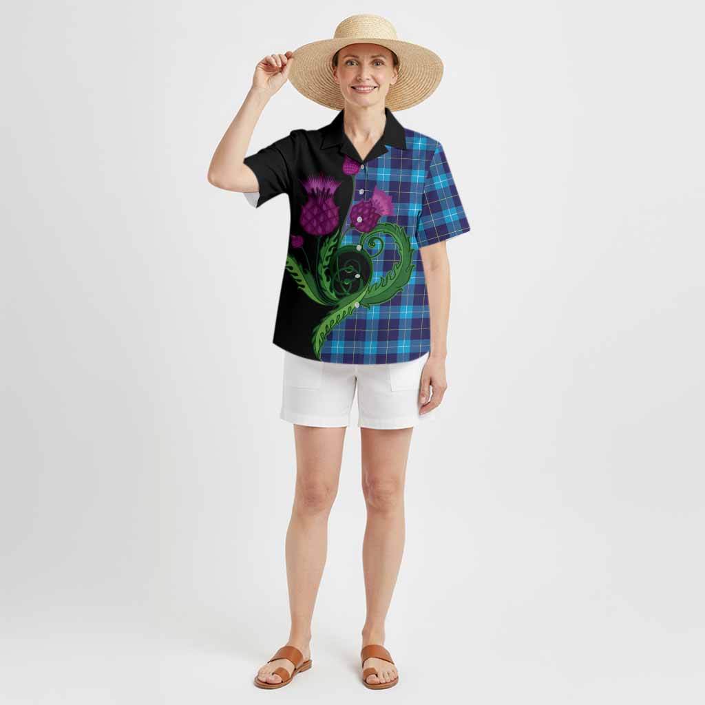 McKerrell Tartan Hawaiian Shirt Traditional Scottish Thistle