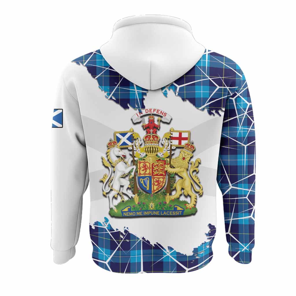 McKerrell Tartan Hoodie with Family Crest and Lion Rampant Grunge Style