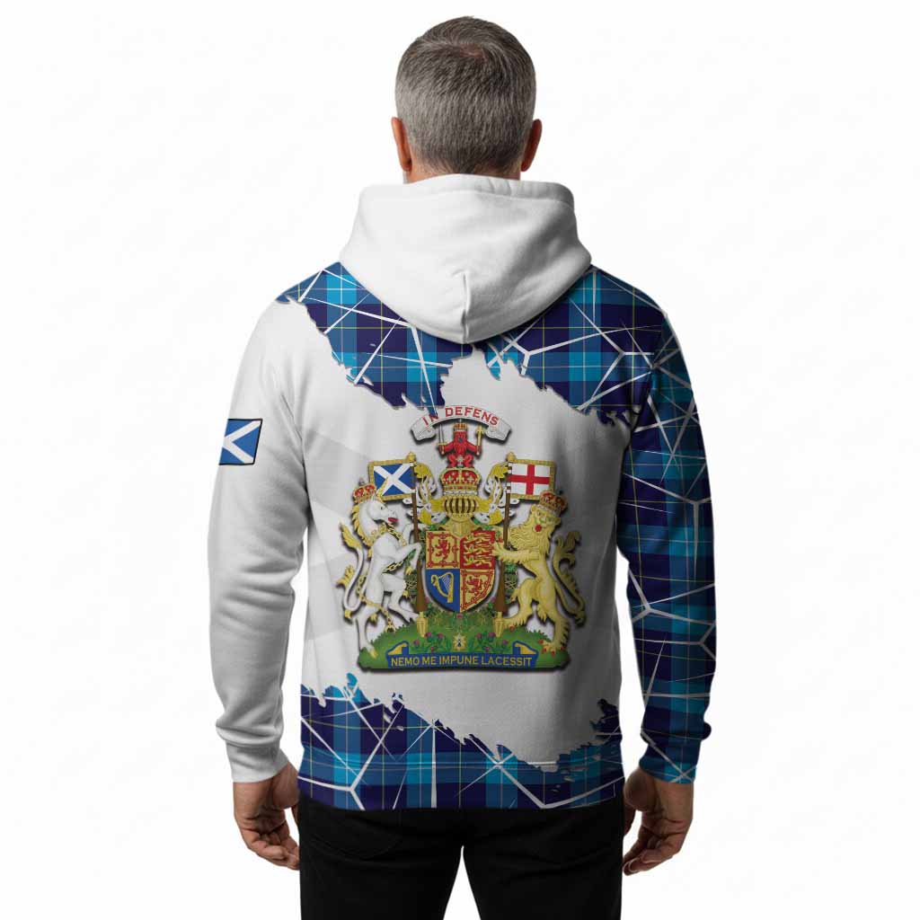 McKerrell Tartan Hoodie with Family Crest and Lion Rampant Grunge Style