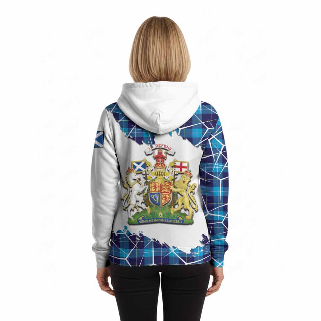 McKerrell Tartan Hoodie with Family Crest and Lion Rampant Grunge Style