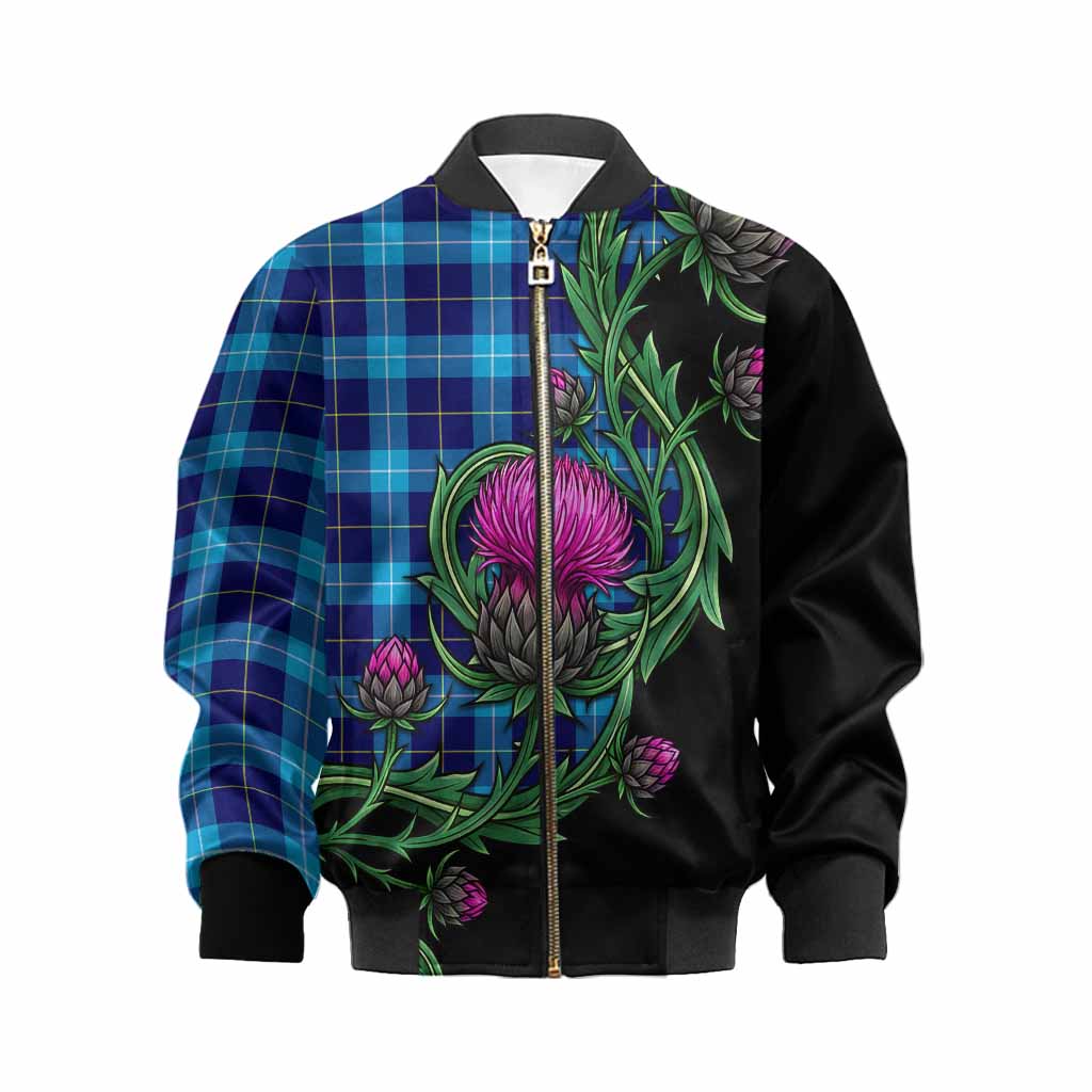McKerrell Tartan Kid Bomber Jacket Resilient Scottish Thistle Kid XS - Tartan Vibes Clothing