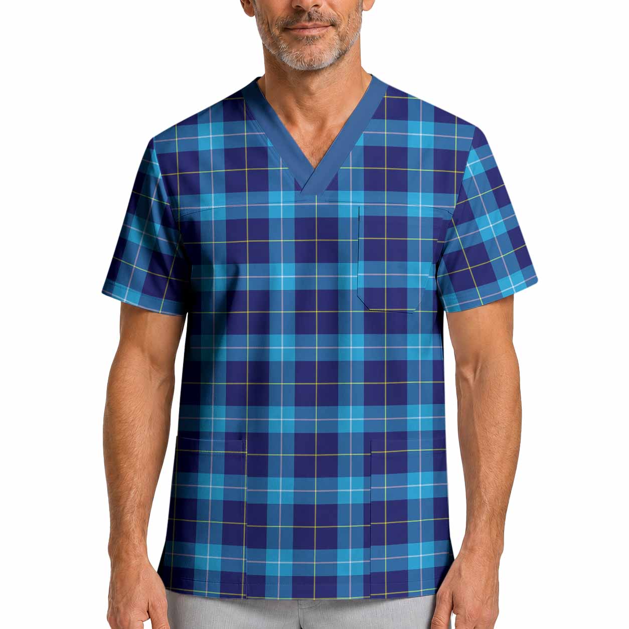 McKerrell Tartan Scrub Top XL - Tartan Vibes Clothing