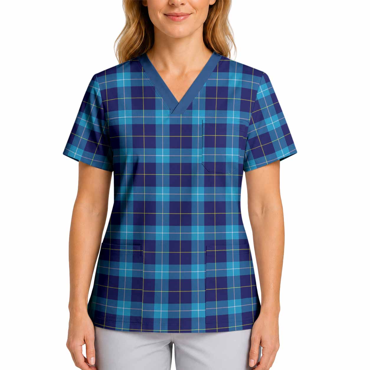 McKerrell Tartan Scrub Top 4XL - Tartan Vibes Clothing