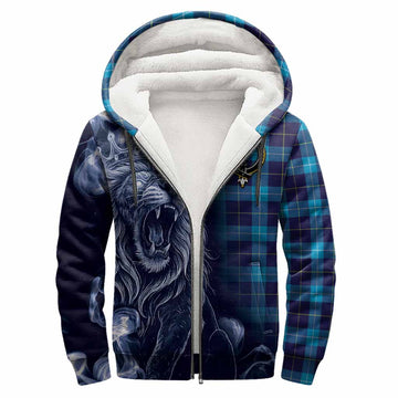 McKerrell Tartan Sherpa Hoodie Roaring Lion Heritage