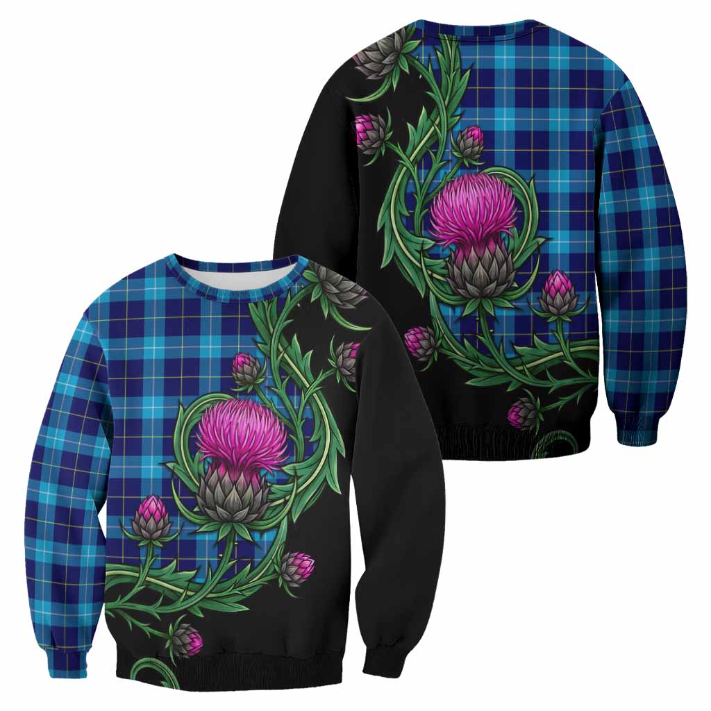 McKerrell Tartan Sweatshirt Resilient Scottish Thistle - Tartan Vibes Clothing