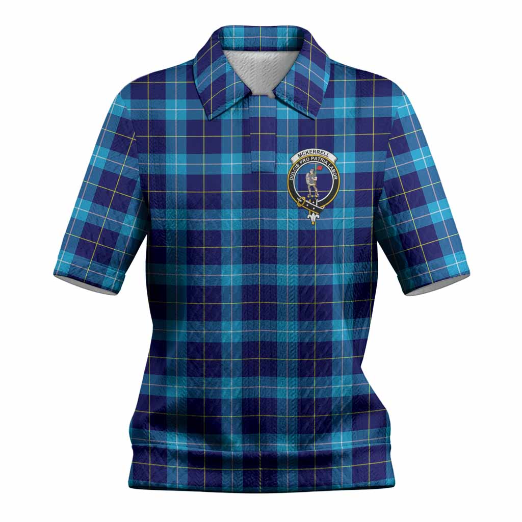 McKerrell Tartan Women’s Polo Sweater Top with Family Crest