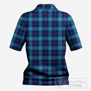 McKerrell Tartan Women’s Polo Sweater Top with Family Crest
