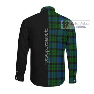 McKie Tartan Long Sleeve Button Shirt with Family Crest and Half Of Me Style Men's Shirt - Tartanvibesclothing Shop