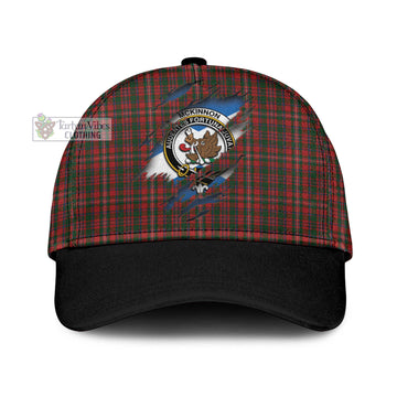 Tartan Vibes Clothing McKinnon Tartan Classic Cap with Family Crest In Me Style