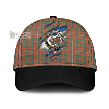 Tartan Vibes Clothing McKinnon Ancient Tartan Classic Cap with Family Crest In Me Style