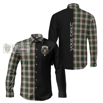 McKinnon Dress Tartan Long Sleeve Button Shirt with Family Crest and Half Of Me Style Men's Shirt S - Tartanvibesclothing Shop