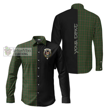 McKinnon Hunting Tartan Long Sleeve Button Shirt with Family Crest and Half Of Me Style Men's Shirt S - Tartanvibesclothing Shop