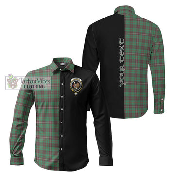McKinnon Hunting Ancient Tartan Long Sleeve Button Shirt with Family Crest and Half Of Me Style Men's Shirt S - Tartanvibesclothing Shop